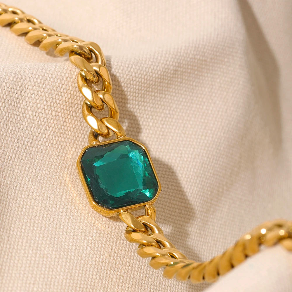 Colar Feminino Esmeralda Gold