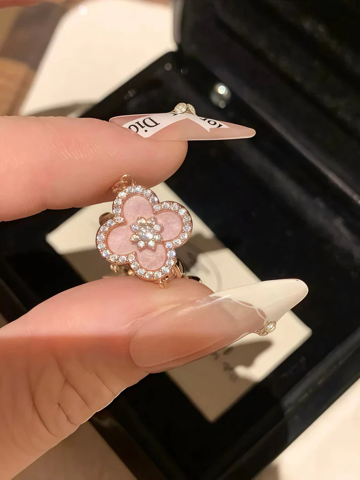 Pulseira Cleef Sakura Ouro Rosé