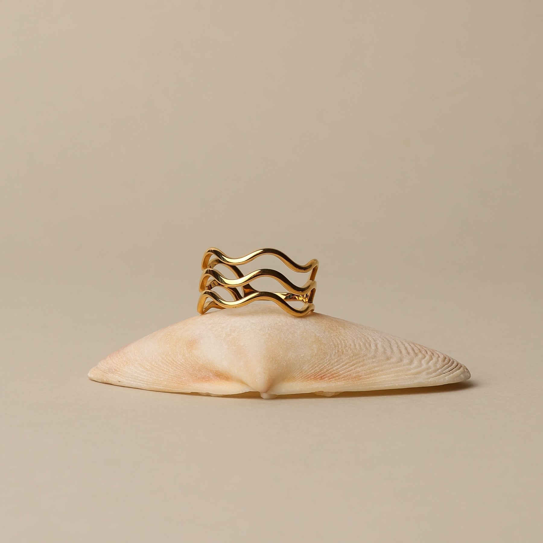 Anel Ocean Banhado Ouro 18K (Verificar Tamanhos)