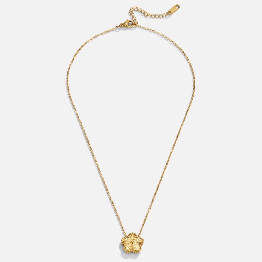 Colar Feminino Dourado de Trevo dourado