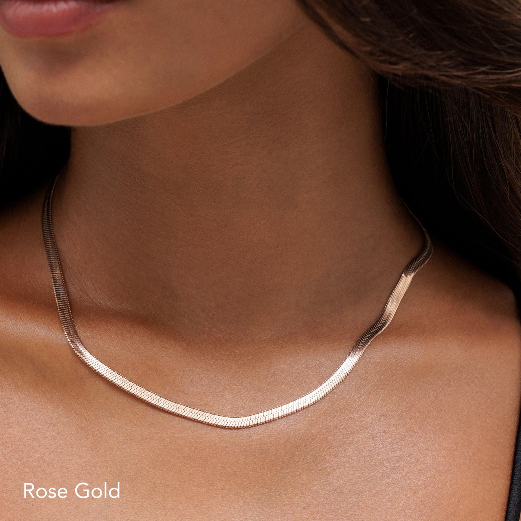Colar Slim Snake Banhando Ouro 18K