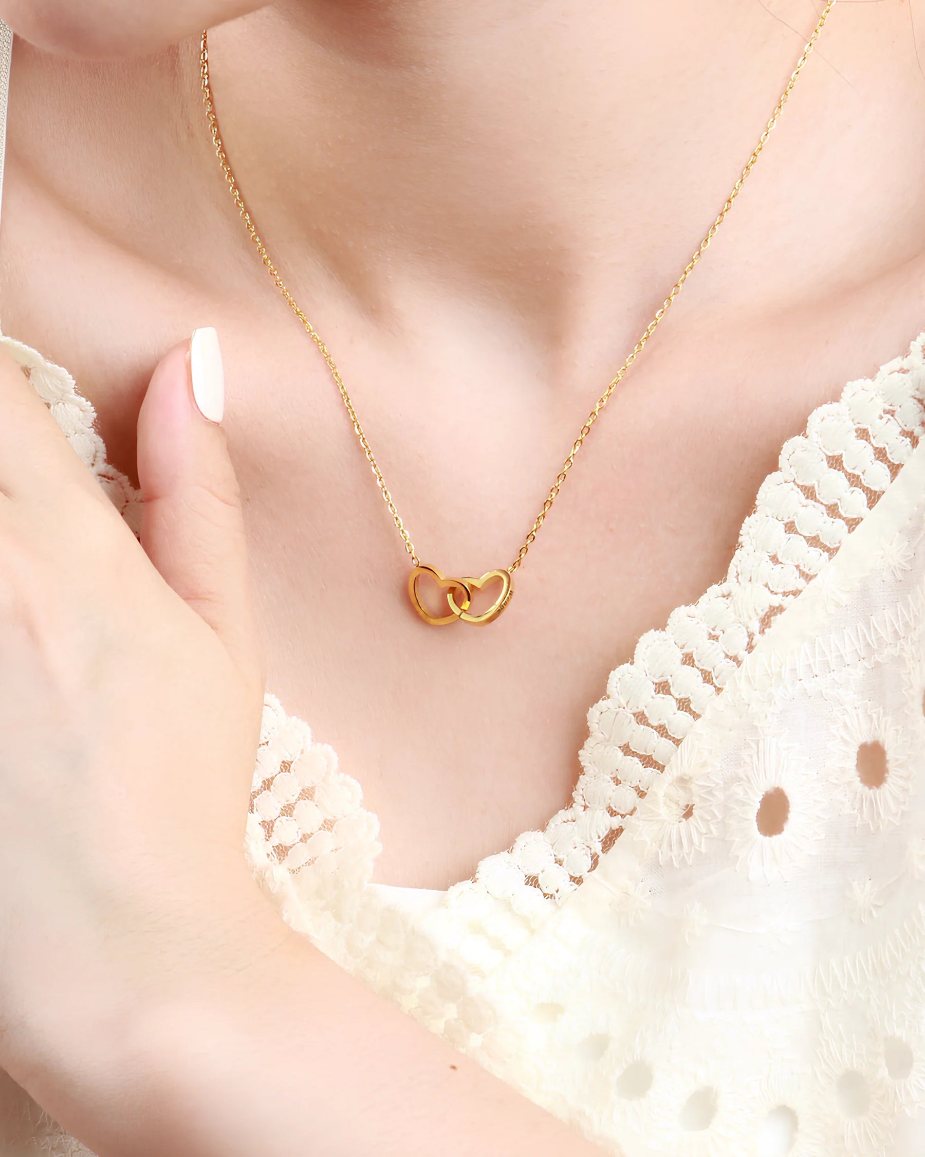 Colar Personalizável Eu te Amo Com Rosa Eterna