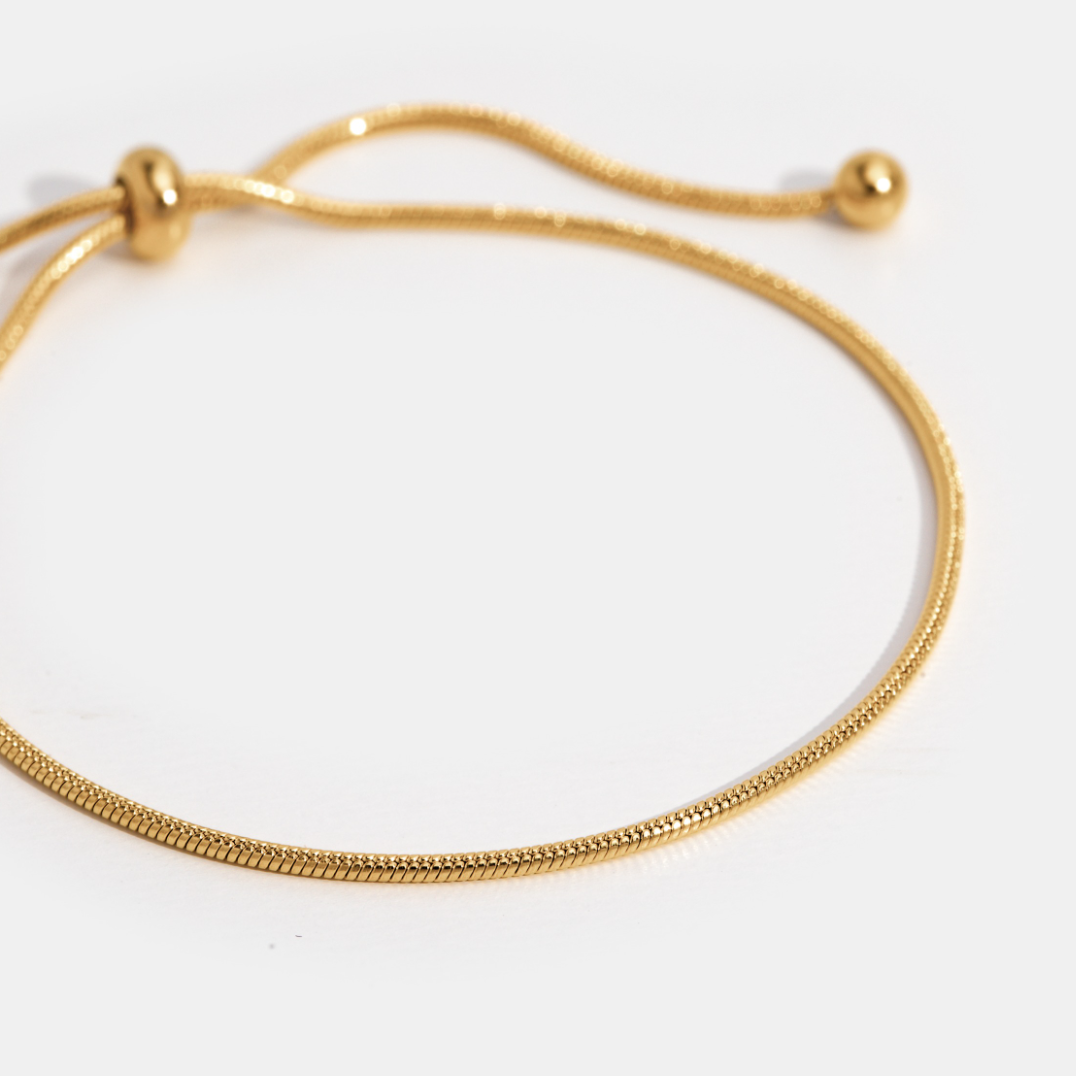 Pulseira Feminina Dourada Nó