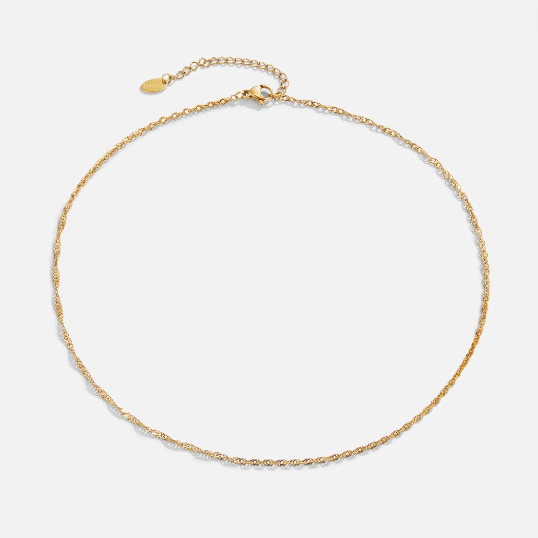 Colar Feminino Dourado Corrente Mila