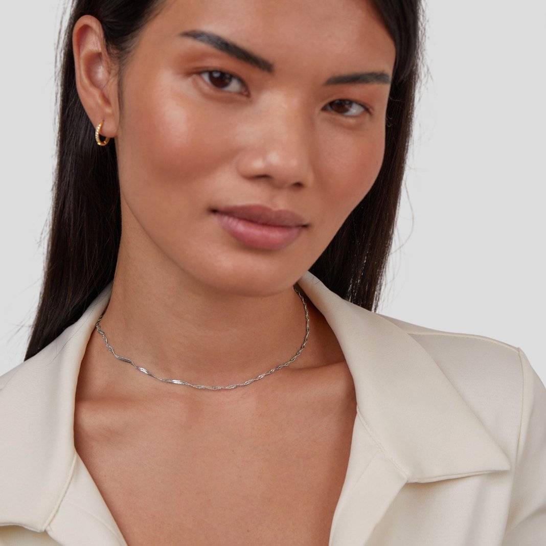 Colar Feminino Prata de Corrente Mila