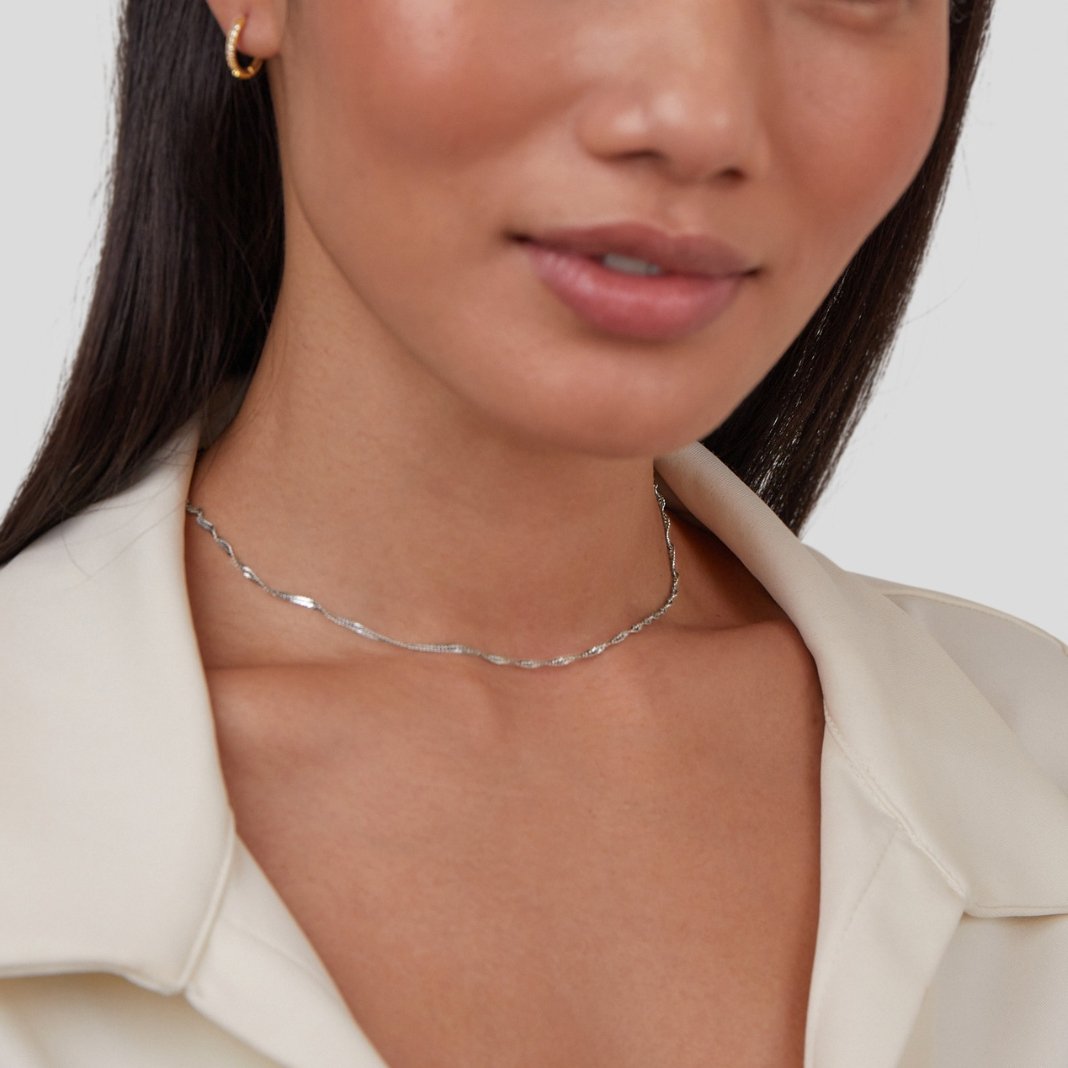 Colar Feminino Prata de Corrente Mila