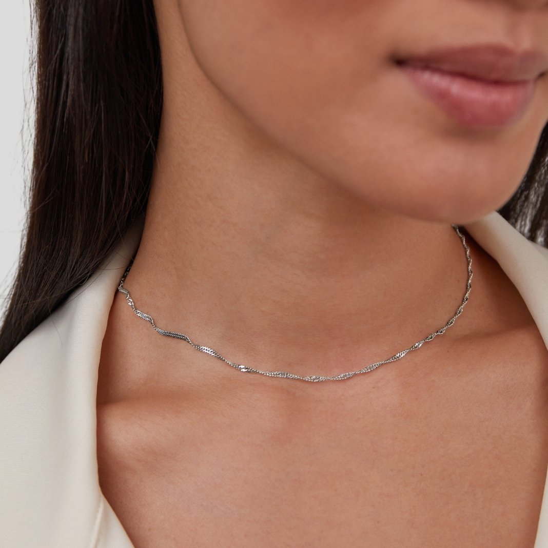 Colar Feminino Prata de Corrente Mila