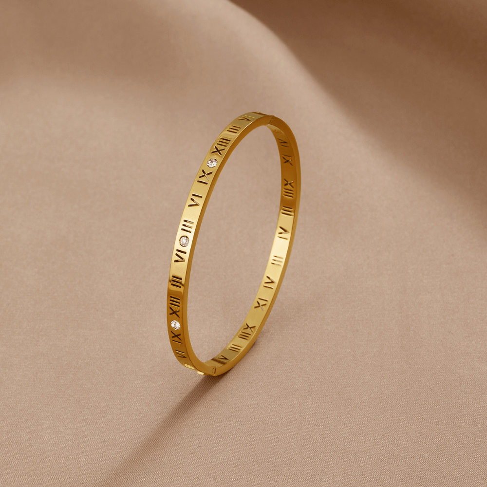 Pulseira Feminina com Números Romanos