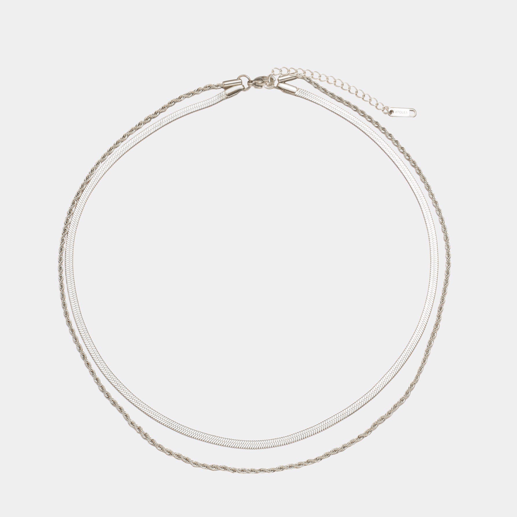 Colar Duplo Layered Banhado Ouro 18K