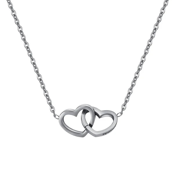 Colar Personalizável Eu te Amo Com Rosa Eterna