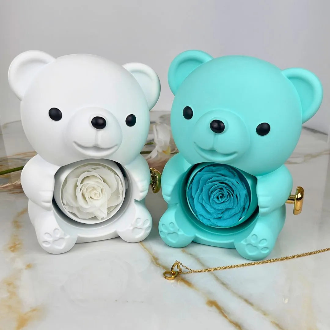 Colar Personalizado com Caixa Urso Amor Eterno