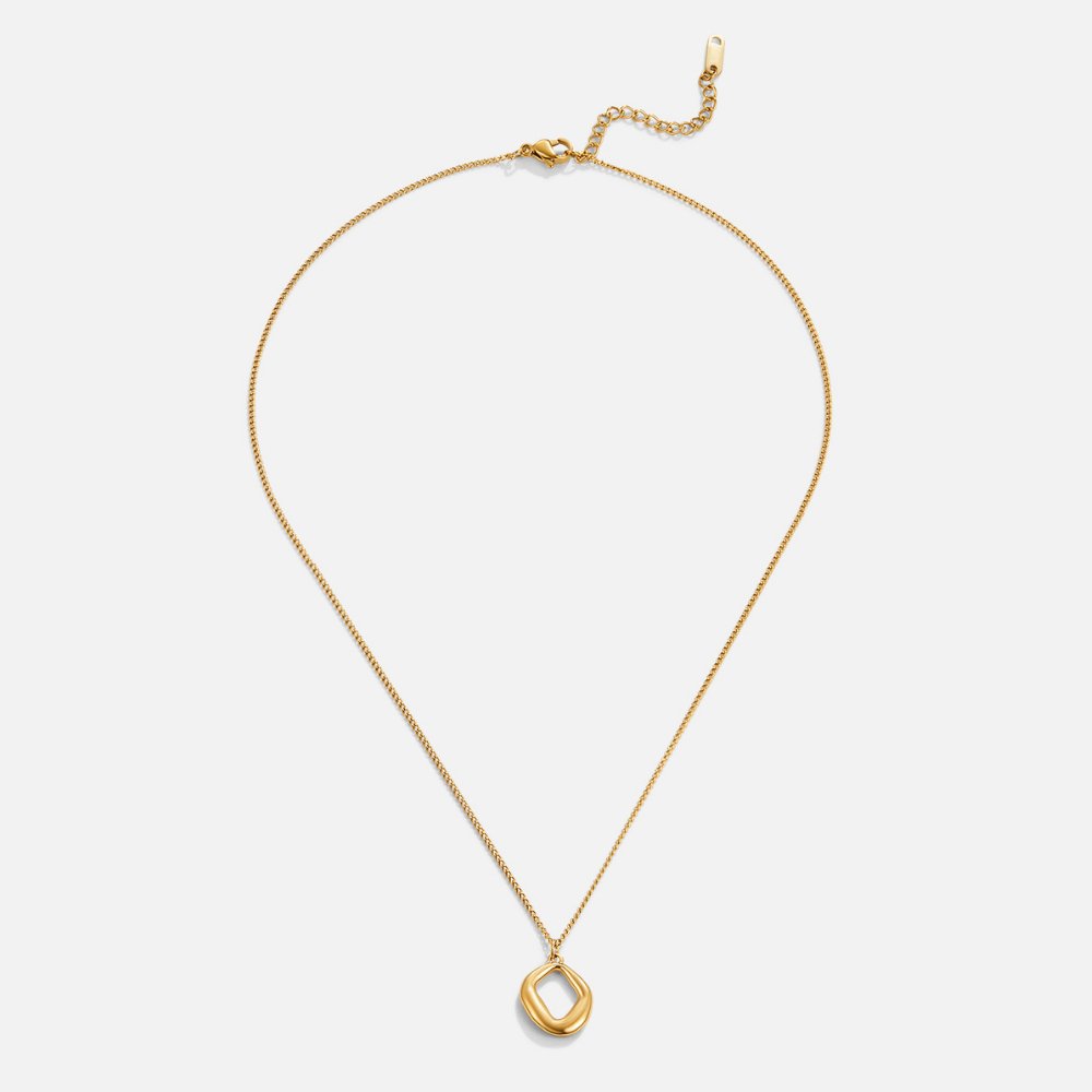Colar Feminino Dourado Geométrico