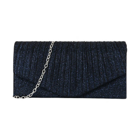 Bolsa Feminina Clutch para Noites Brilhante com corrente