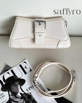 Bolsa Feminina em Couro Branca Betina