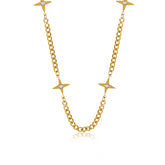 Colar Four Star Banhado Ouro 18K