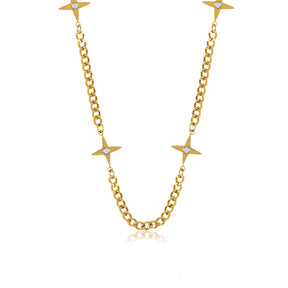 Colar Four Star Banhado Ouro 18K