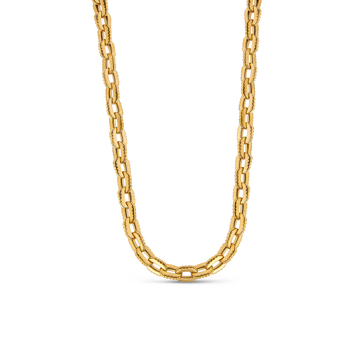 Colar Chunky Link Banhado Ouro 18K