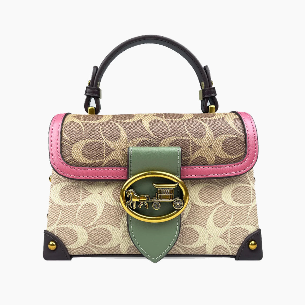 Bolsa Feminina de Luxo Couro Genuíno Scarlet