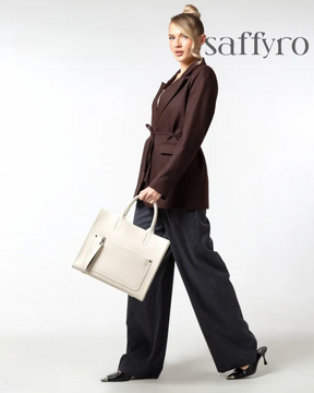Bolsa Feminina em Couro Bege Claire