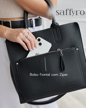 Bolsa Feminina De Couro Preta Claire