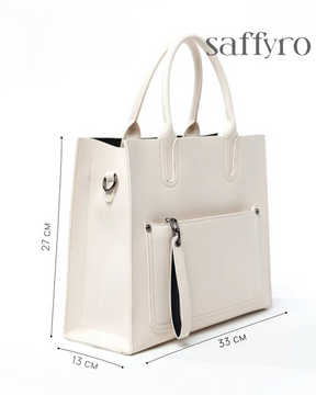 Bolsa Feminina em Couro Bege Claire