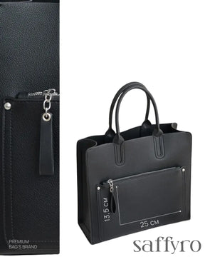 Bolsa Feminina De Couro Preta Claire