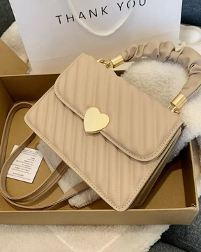 Bolsa Feminina Coração Bege