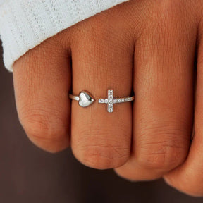 Anel Cruz Amor de Cristo (Compre 1 Leve 2)