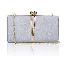 Bolsa Feminina Clutch Liage Brilhante Retangular Para Festa