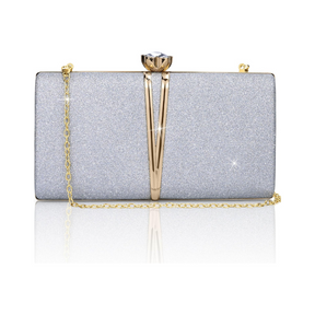 Bolsa Feminina Clutch Liage Brilhante Retangular Para Festa