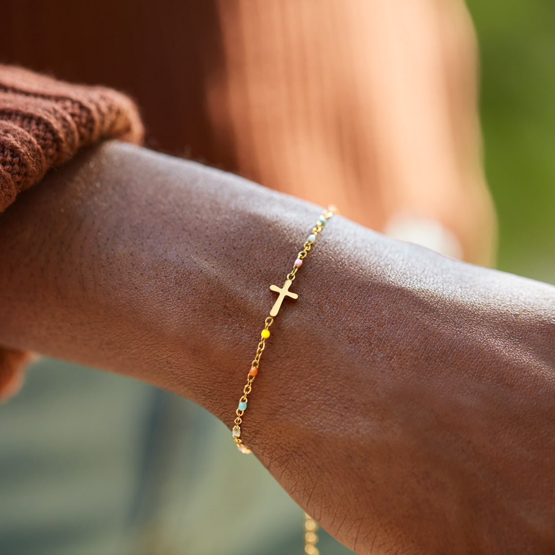 Pulseira Feminina Cruz