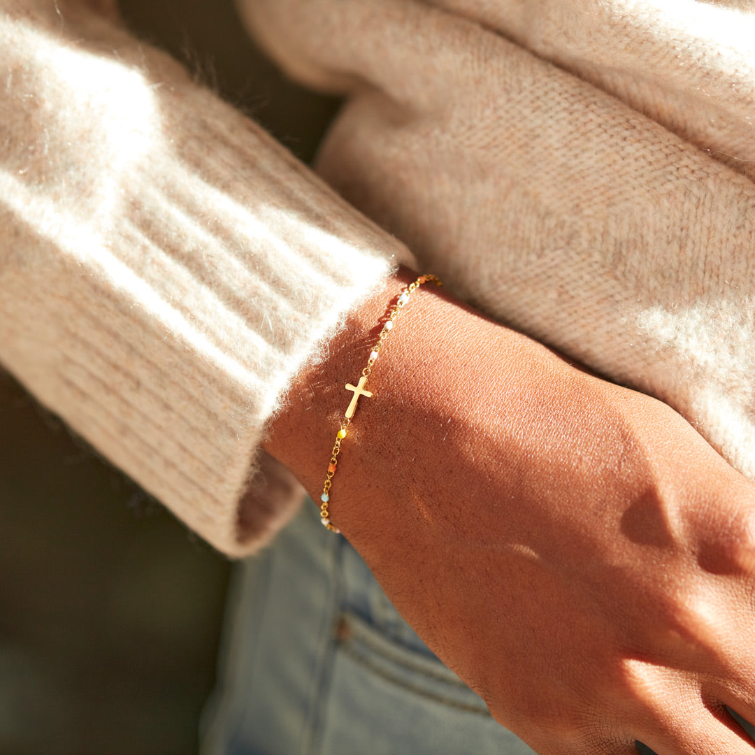 Pulseira Feminina Cruz