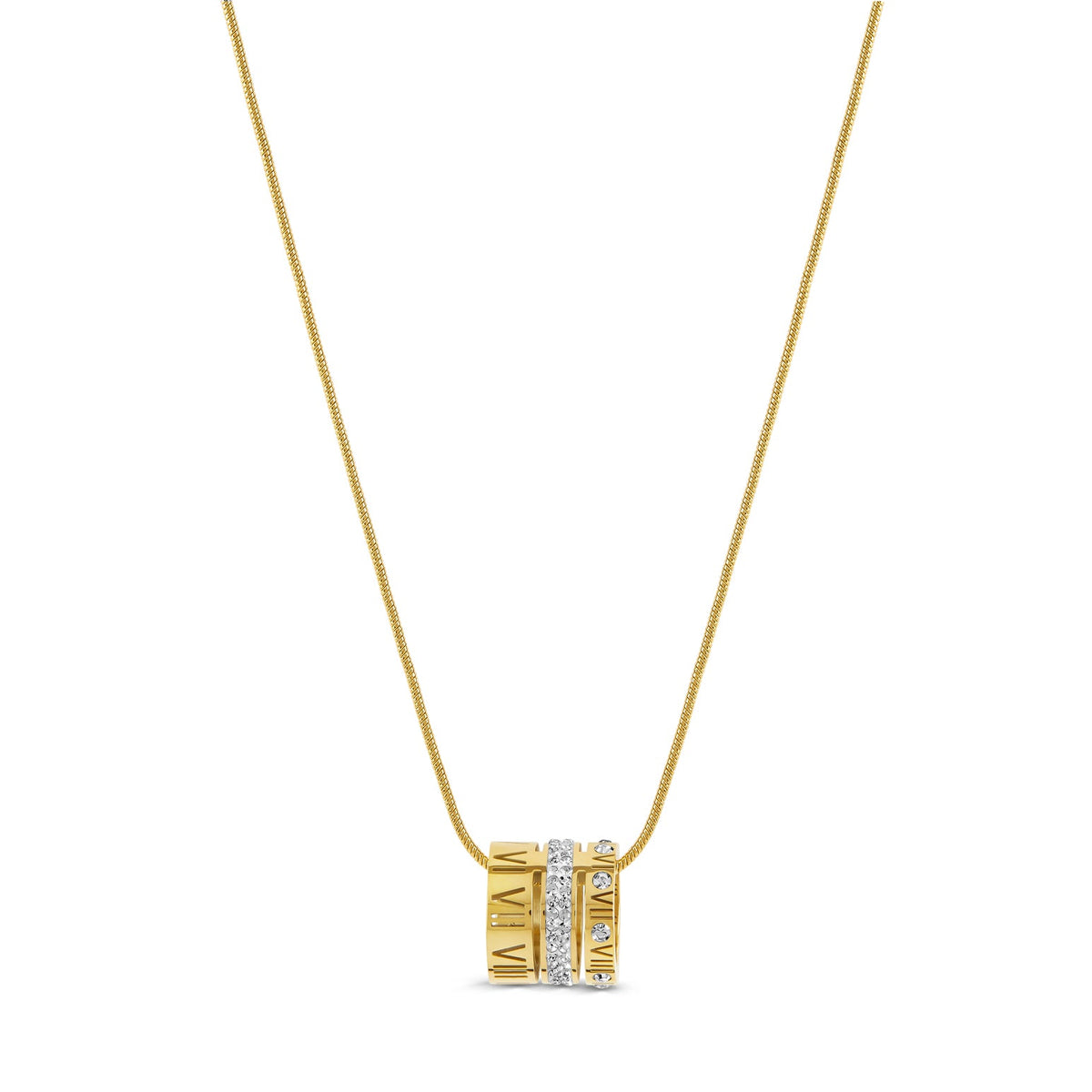 Colar Feminino de Anel Romano Dourado