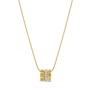 Colar Feminino de Anel Romano Dourado