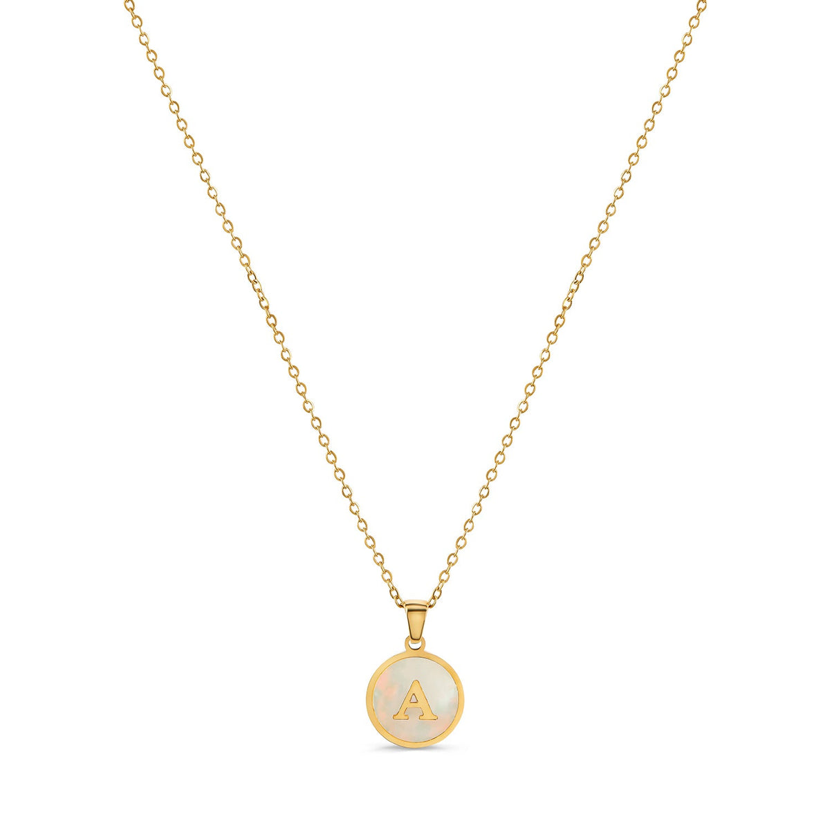 Colar Inicial Marmor Banhado Ouro 18K