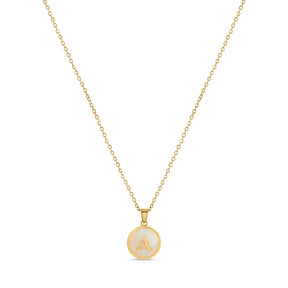 Colar Inicial Marmor Banhado Ouro 18K