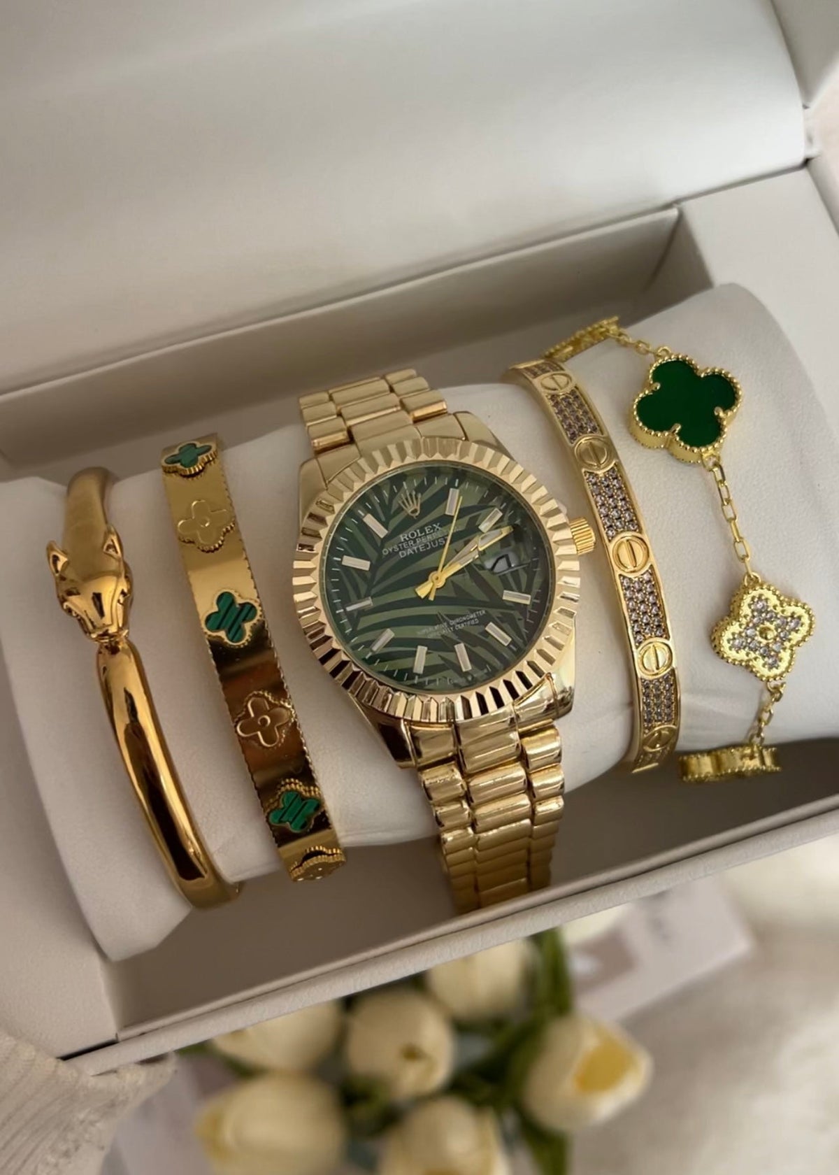 Mix Feminino Dourado - Verde