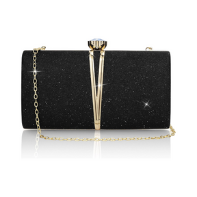 Bolsa Feminina Clutch Liage Brilhante Retangular Para Festa