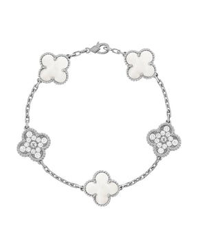 Pulseira Feminina Trevo de Cristal