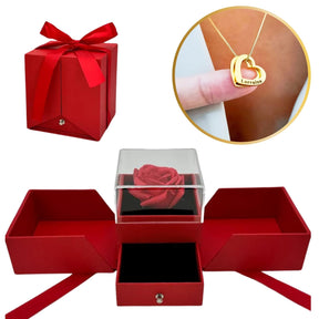 Colar Coração de Mãe Personalizável Banhado a Ouro 18k