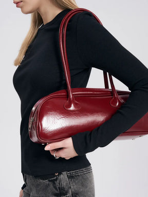 Bolsa feminina baguete longa Cloé couro legitimo