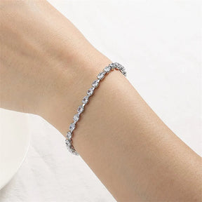 Pulseira Prata Celine com Cristal