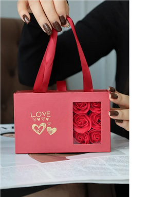 Conjunto de Joias Brilhante + Caixa Rosas Eternas