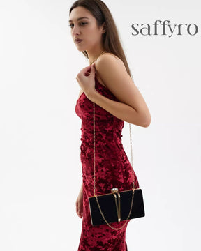 Bolsa Feminina Clutch Classic Veludo