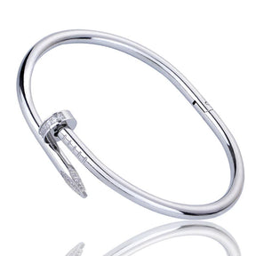 Bracelete Feminino Dourado Prego