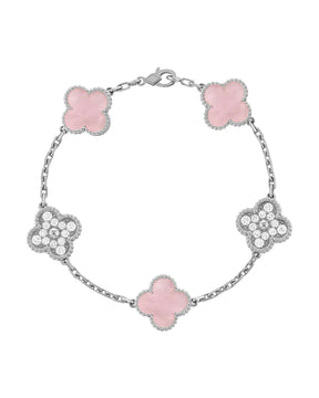Pulseira Feminina Trevo de Cristal