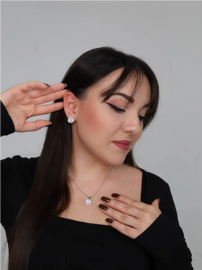 Conjunto de Joias Brilhante + Caixa Rosas Eternas