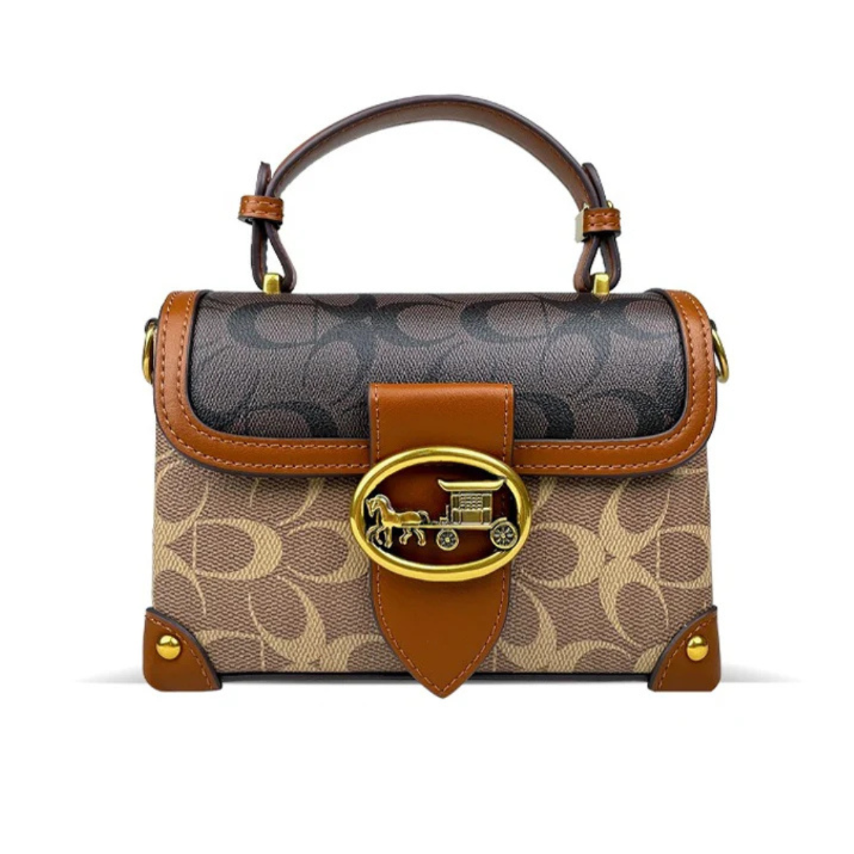 Bolsa Feminina de Luxo Couro Genuíno Scarlet