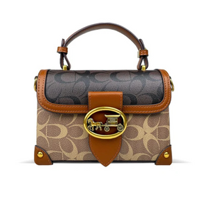 Bolsa Feminina de Luxo Couro Genuíno Scarlet
