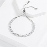 Pulseira Prata Celine com Cristal